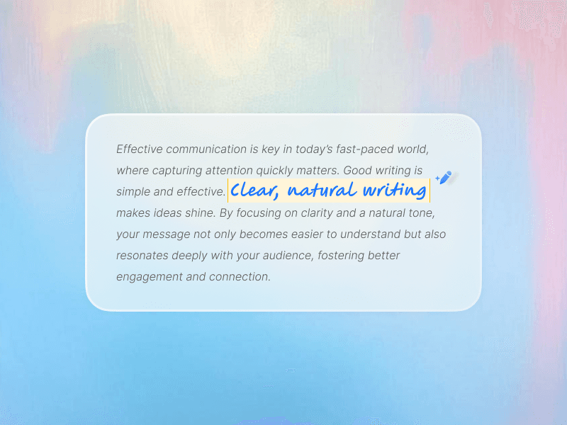 Human-like Writing