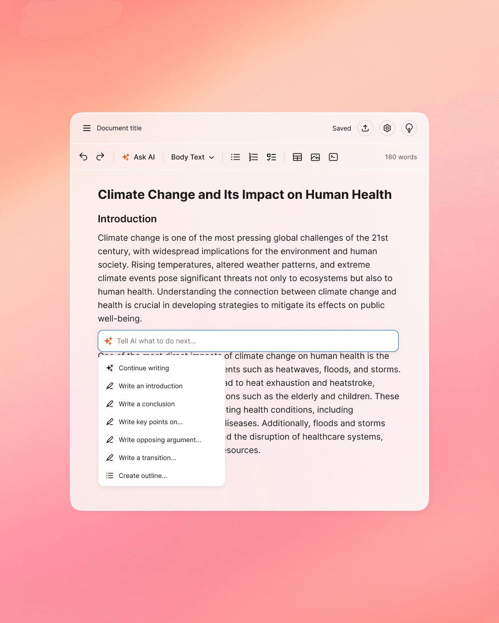 How to Use Humanize AI's Writer