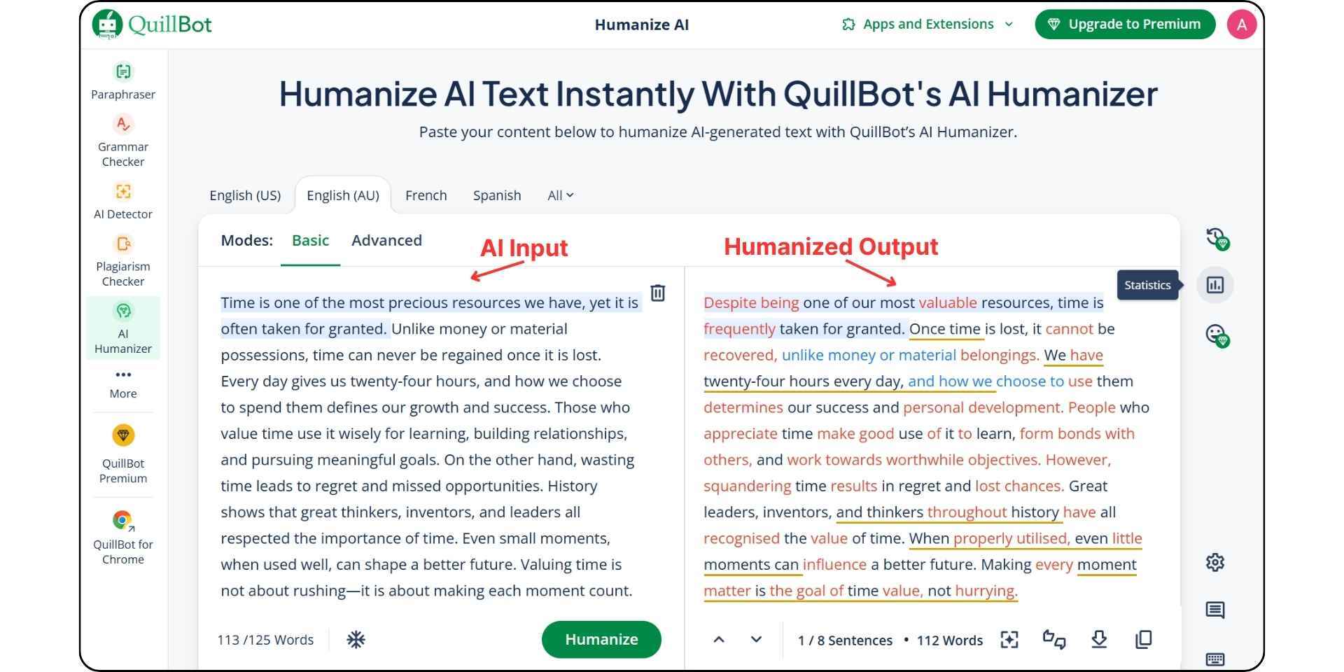 quillbot humanizer