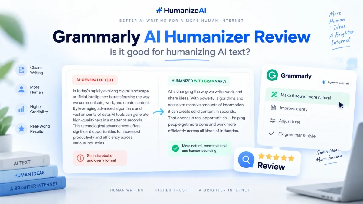 Grammarly AI Humanizer Review: Is It Good for Humanizing AI Text?